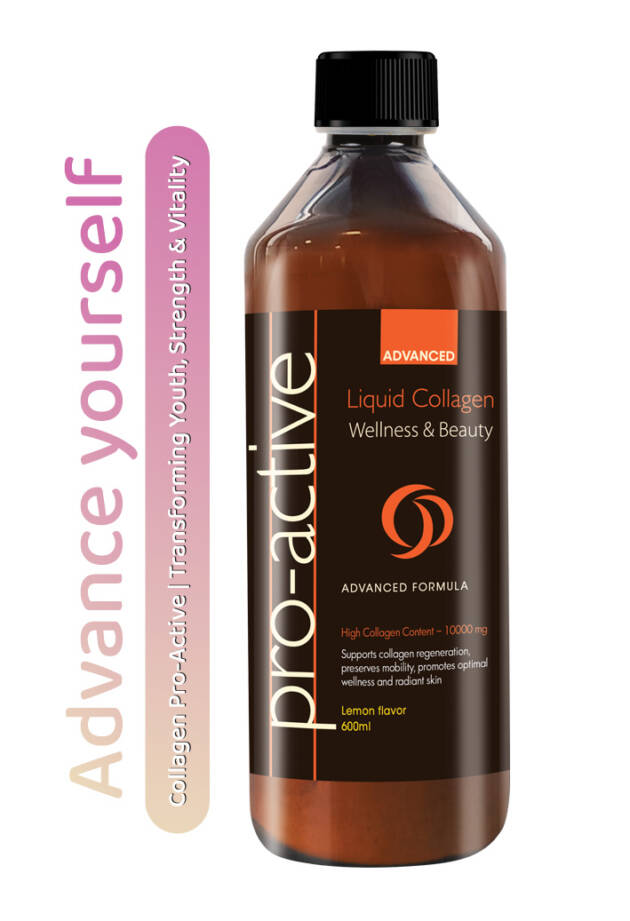 Pro-Active Liquid Collagen Advanced Lemon Flavour – 600ml