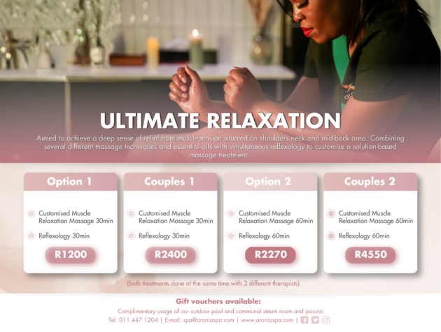 Ultimate Relaxation - Option 2 + Floatation Therapy 60min