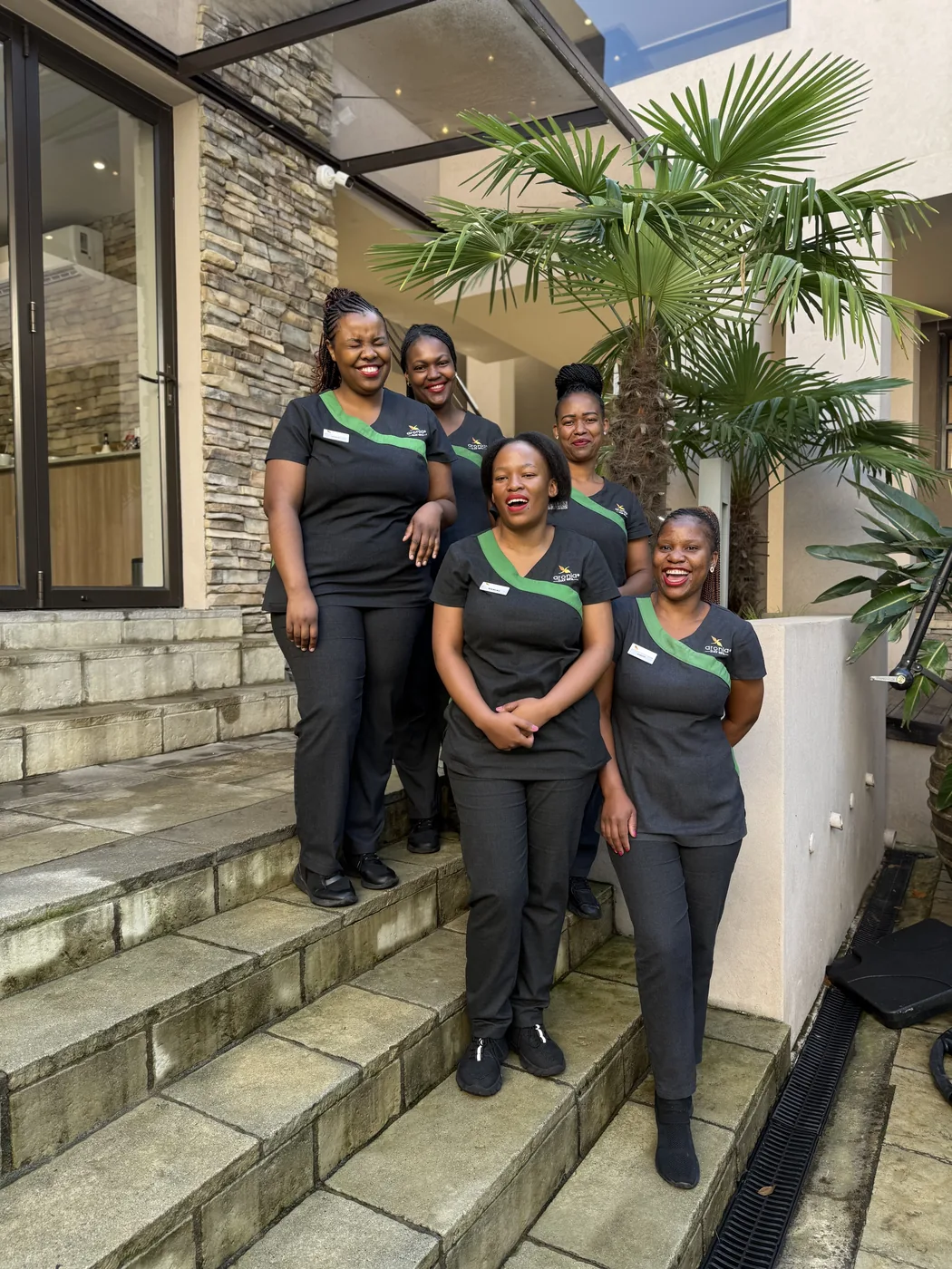 Aronia Day Spa therapists smiling together